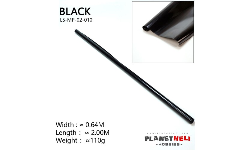 Covering Film - Covering Films 200cm x 64cm Rolls RC Airplane Balsa Wood Black